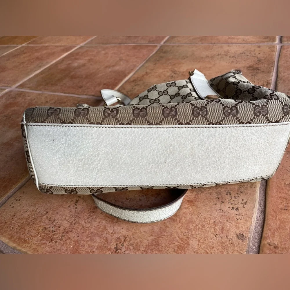 Gucci GG Charmy Boston Bag with dust bag Monogram Canvas leather trim Handbag - Picture 7 of 17